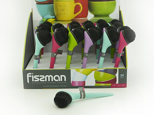 Щетка для мытья посуды 18x5 см (пластик) Fissman 7427 (1)