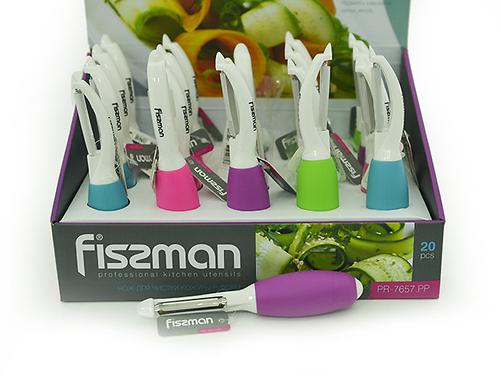 Овощечистка - нож для чистки кожуры P-формы (нерж. сталь) Fissman 7657 (1)
