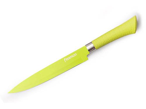 Гастрономический нож ARCOBALENO 20 см (нерж. сталь с цветным покрытием) Fissman 2293 (1)