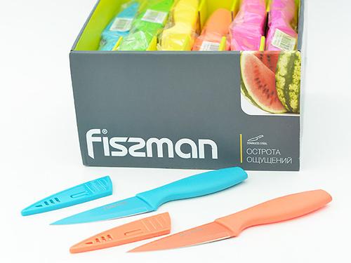 Разделочный нож Fissman CARAMELLA 10 см в чехле 2550 (1)