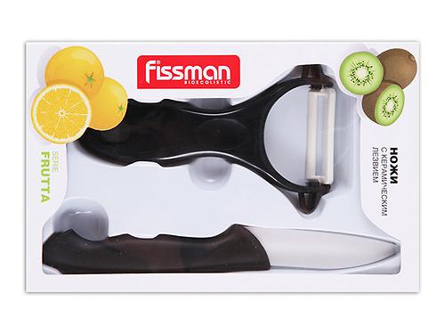 Набор Fissman из разделочного ножа и ножа для чистки овощей Y-форма FRUTTA (керамика) 2603 (1)