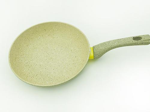Сковорода для жарки White Stone 24x5,1 см с индукционным дном (алюминий с антипригарным покрытием) Fissman 4982 (1)