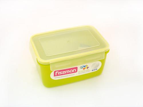Прямоугольный контейнер для хранения продуктов 22x15x11 см / 2400 мл (пластик) Fissman 6745 (1)
