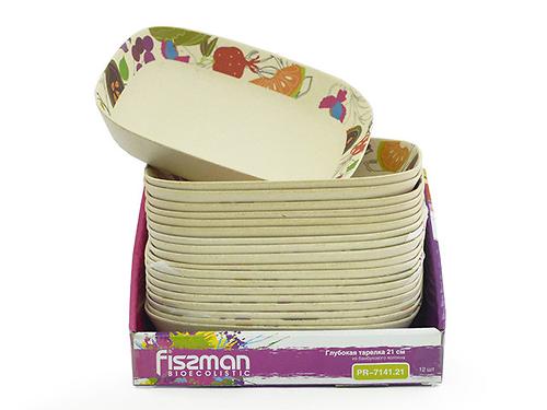 Глубокая тарелка Fissman 21 см из бамбукового волокна 7141 (1)