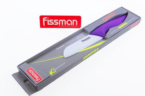 Сантоку нож SEMPRE 13 см (керамическое лезвие) Fissman 2127 (1)