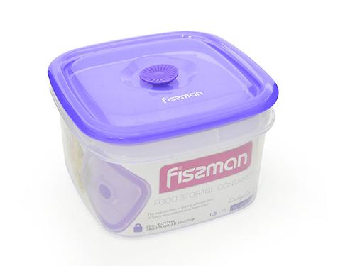 Квадратный контейнер для хранения продуктов 16x16x9,5 см / 1,5 л (пластик) Fissman 6774 (1)