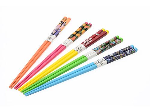 Набор из 5 пар разноцветных палочек для суши 22 см (бамбук) Fissman 9584 (1)