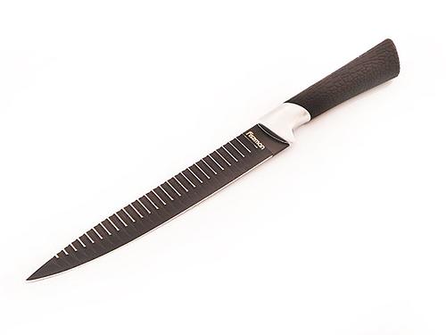 Гастрономический нож ONYX 20 см с рифленым лезвием (нерж. сталь с цветным покрытием) Fissman 2337 (1)