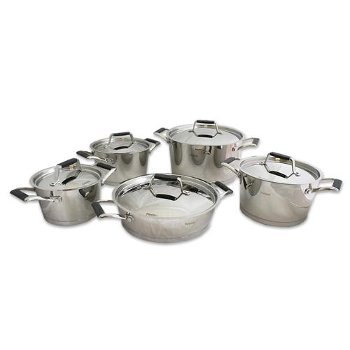 Набор посуды Fissman Elara 10 предметов со стальными крышками 5823 (1)
