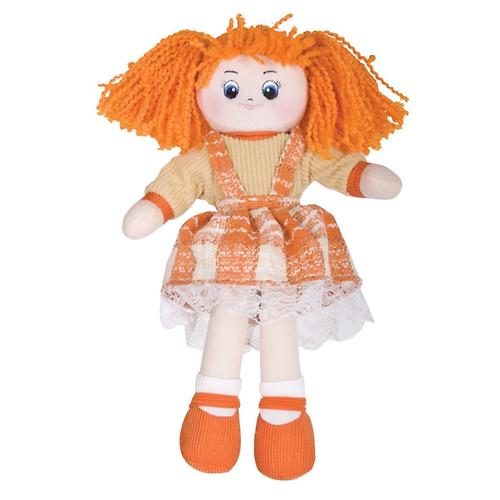 Кукла мягкая Апельсинка в клетчатом платье 30см (5)