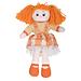 Кукла мягкая Апельсинка в клетчатом платье 30см (1)