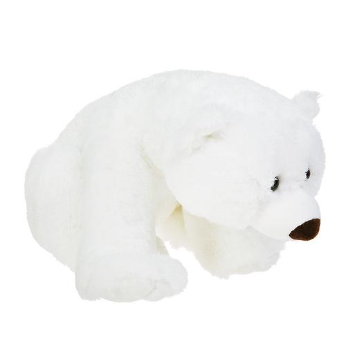 Медведь белый лежачий 43 см (7)