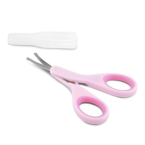 Детские ножнички Chicco с закругленными концами розовые (8)