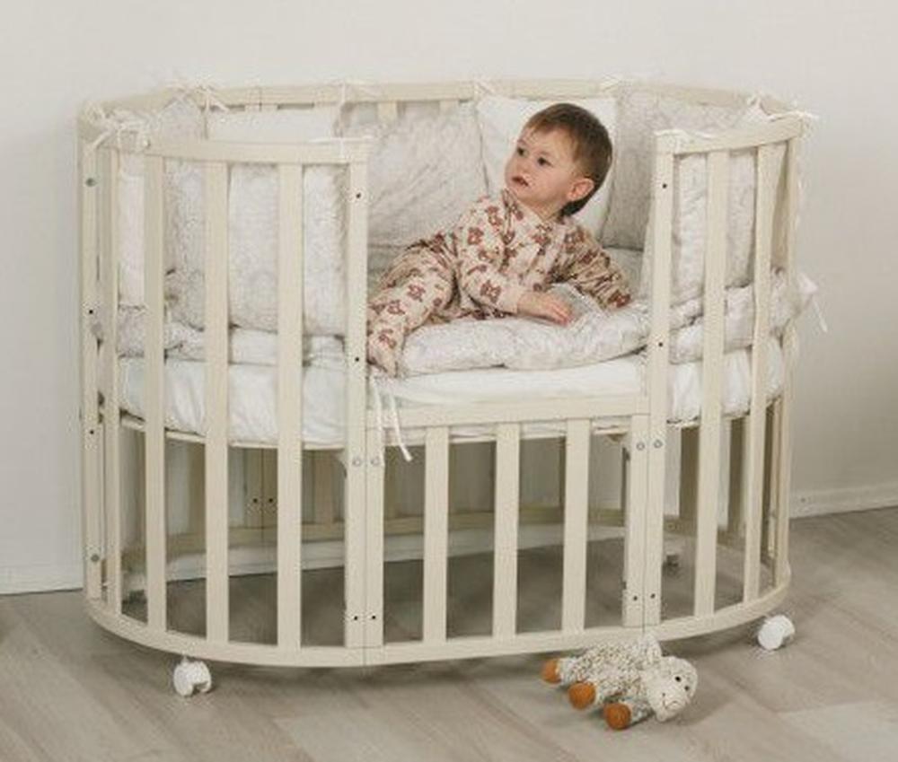кровать круглая для новорожденных 6 в 1