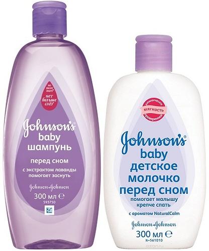 Набор Johnson's baby шампунь Перед сном 300 мл + Молочко Перед сном 300 мл (1)