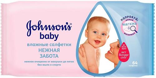 Салфетки Johnson's baby Мягкое Очищение 64 шт (1)