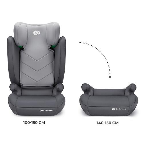 Автокресло Kinderkraft I-SPARK i-Size Grey (11)