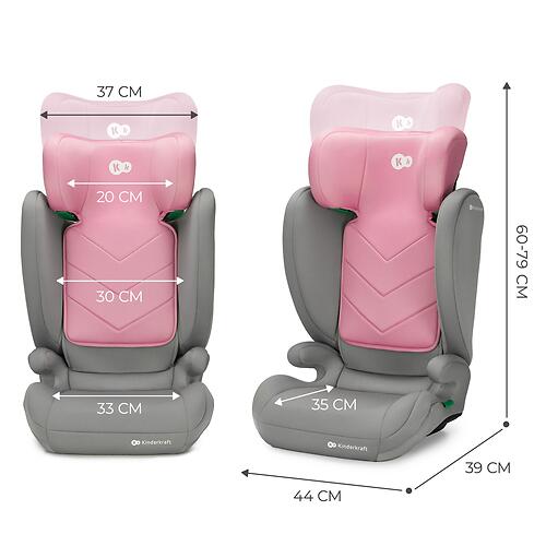 Автокресло Kinderkraft I-SPARK i-Size Pink (13)