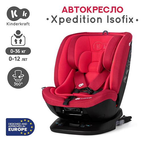 Автокресло Kinderkraft Xpedition Isofix Imperial Red (10)