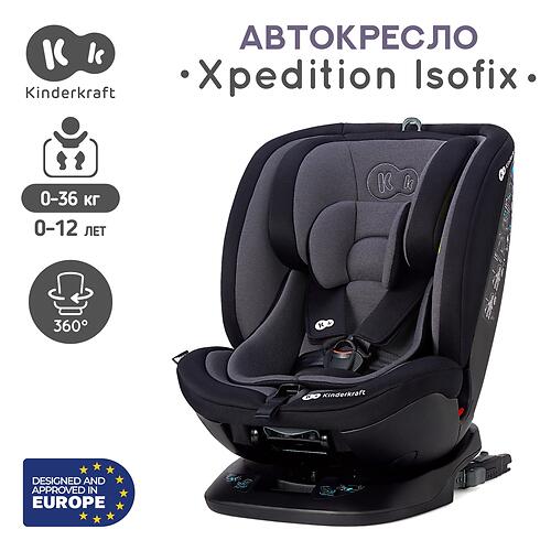 Автокресло Kinderkraft Xpedition Isofix Jet Black (10)