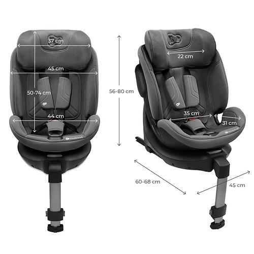 Автокресло Kinderkraft XRIDER 2 i-Size Grey (23)