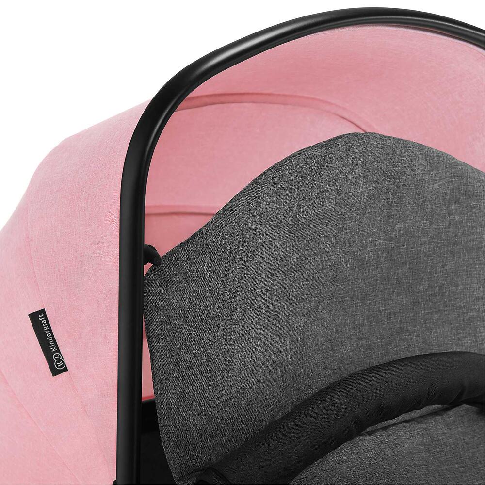 Коляска-трансформер 3в1 Kinderkraft JULI Pink в интернет-магазине Minim