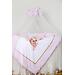 Комплект постельных принадлежностей LAPPETTI 6 пр. для овальной и прямоугольной кроватки Балерина Розовый (2)