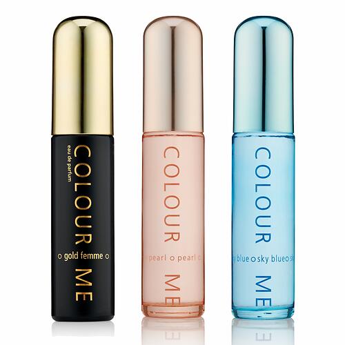 Набор парфюмированной воды 3 шт Milton-Lloyd Colour Me 50ml EDP для женщин (Femme Gold/Pearl/Sky Blue) (10)