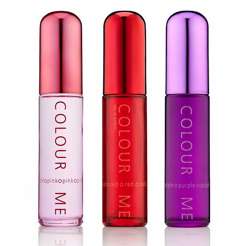 Набор парфюмированной воды 3 шт Milton-Lloyd Colour Me 50ml EDP для женщин (Red/Pink/Purple) (10)