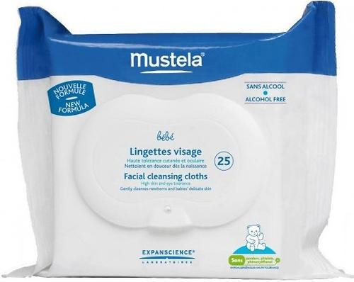 Очищающие салфетки Mustela для лица 25 шт (1)