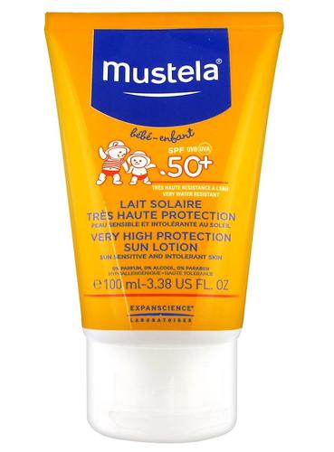 Солнцезащитное молочко Mustela с очень высокой степенью защиты SPF 50+ 100 мл (1)