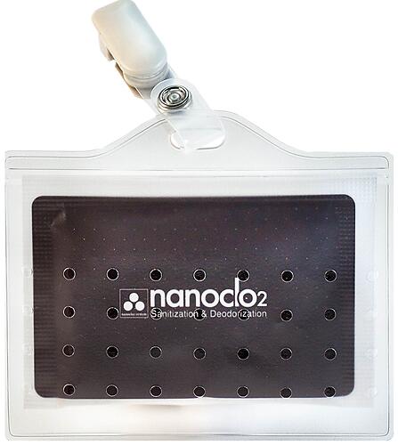Блокатор вирусов для индивидуальной защиты NANOCLO2 карта с чехлом (4)