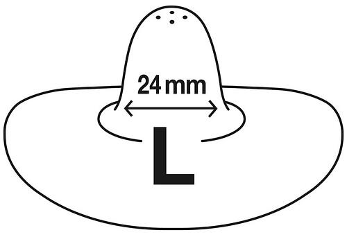Накладка на сосок Nuk силикон размер L в боксе 2 шт (6)
