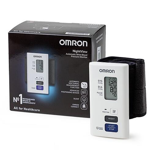 Тонометр Omron NightView с возможностью ночного измерения АД / подключения к смартфону (6)