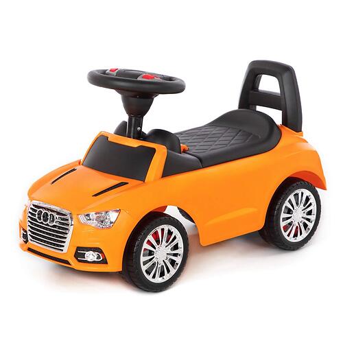 Каталка-автомобиль Полесье SuperCar №2 со звуковыми сигналом Оранжевая (4)