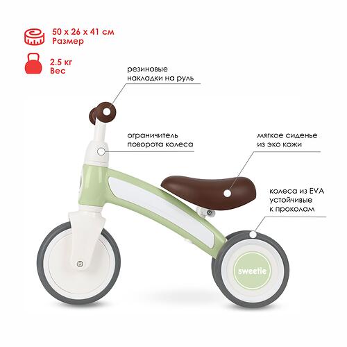 Беговел QPlay Sweetie Mint (6)