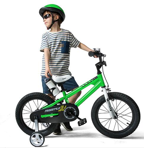 Велосипед двухколесный RoyalBaby Freestyle 16 Inch Green (11)