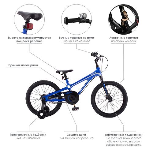 Велосипед двухколесный RB Chipmunk 18 Inch Moon Economic MG Blue (5)