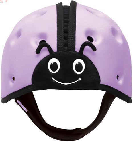 Мягкая шапка-шлем для защиты головы SafeheadBABY Божья коровка Фиолетовая (8)
