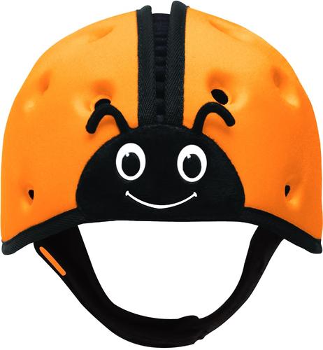 Мягкая шапка-шлем для защиты головы SafeheadBABY Божья коровка Оранжевая (8)