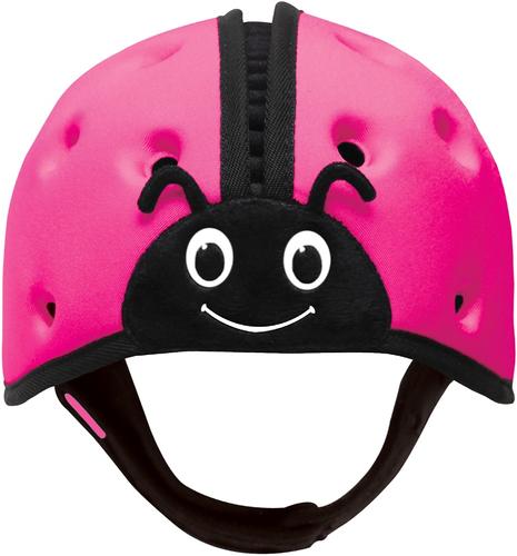Мягкая шапка-шлем для защиты головы SafeheadBABY Божья коровка Розовая (8)