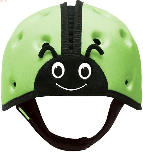 Мягкая шапка-шлем для защиты головы SafeheadBABY Божья коровка Зеленая (8)
