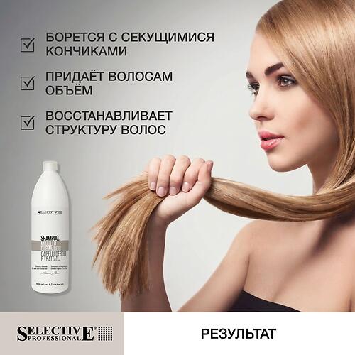 Шампунь для интенсивного восстановления повреждённых волос Selective Professional Сердцевина бамбука Midollo di Bambù 1000 мл (8)
