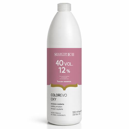 Эмульсия‑оксидант для волос Selective Professional Colorevo OXY 40 VOL (12 %) оксидант для сильного осветления 1000 мл (1)