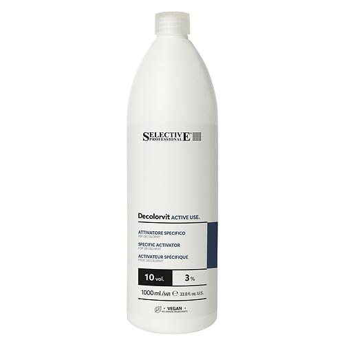 Эмульсия‑оксидант для волос Selective Professional Decolorvit Active Use 10 VOL (3 %) для мягкого/деликатного осветления, 1000 мл (1)