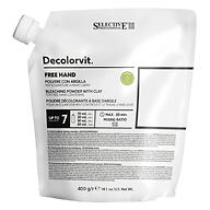 Обесцвечивающий белый порошок Selective Professional Decolorvit Free Hand для свободного нанесения и осветления до 7 тонов, 400 г