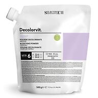Обесцвечивающий фиолетовый порошок Selective Professional Decolorvit Scalp для прикорневого и деликатного осветления до 6 тонов, 500 г