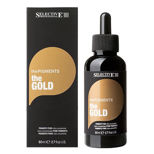Экстра концентрированный чистый пигмент Selective Professional The Pigments золотой, 80 мл (4)