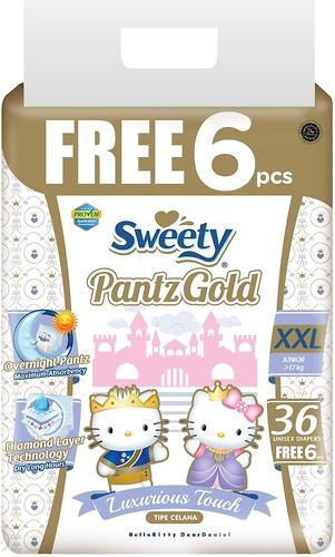 Трусики Sweety Pantz GOLD Size XXL 17-25 кг 36+6 шт (1)