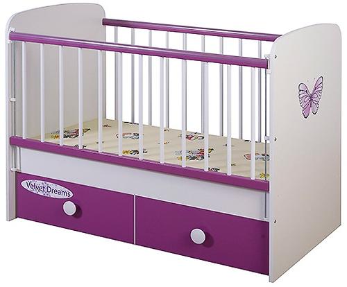 Кроватка Glamvers Magic Plus Фиолетовая Бабочка (3)